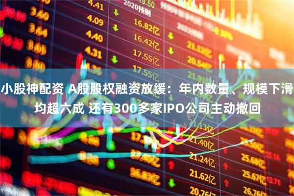 小股神配资 A股股权融资放缓：年内数量、规模下滑均超六成 还有300多家IPO公司主动撤回