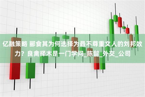 亿融策略 郦食其为何选择为最不尊重文人的刘邦效力？良禽择木是一门学问_陈留_外交_公司