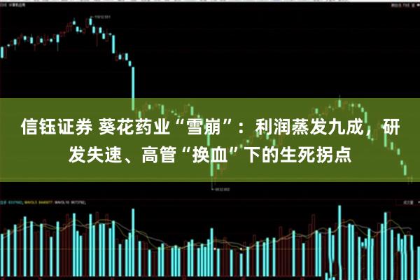 信钰证券 葵花药业“雪崩”：利润蒸发九成，研发失速、高管“换血”下的生死拐点