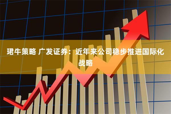 珺牛策略 广发证券：近年来公司稳步推进国际化战略